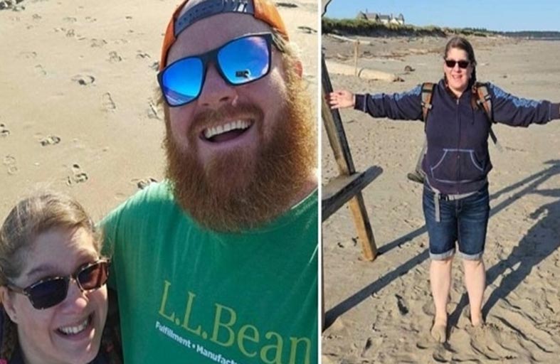 تغرق في رمال متحركة وينقذها زوجها