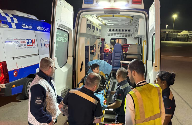 الإمارات تواصل دعمها الإنساني للشعب الفلسطيني .. وتستقبل الدفعة الـ 14 من الأطفال الجرحى ومرضى السرطان 