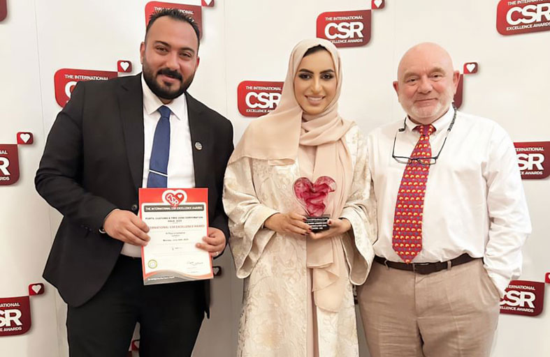 «الموانئ والجمارك» تحقق الصدارة العالمية في قطاع المسؤولية المجتمعية