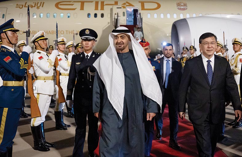 رئيس الدولة يصل بكين في زيارة دولة إلى الصين 