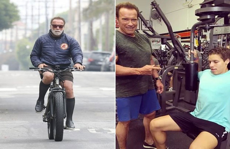 شوارزنيجر يظهر قوة مذهلة قبل عيد ميلاده الـ76 