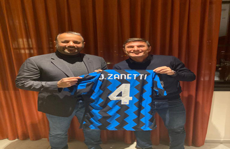 «الشارقة الرياضي» وإنترميلان الإيطالي يبحثان التعاون 