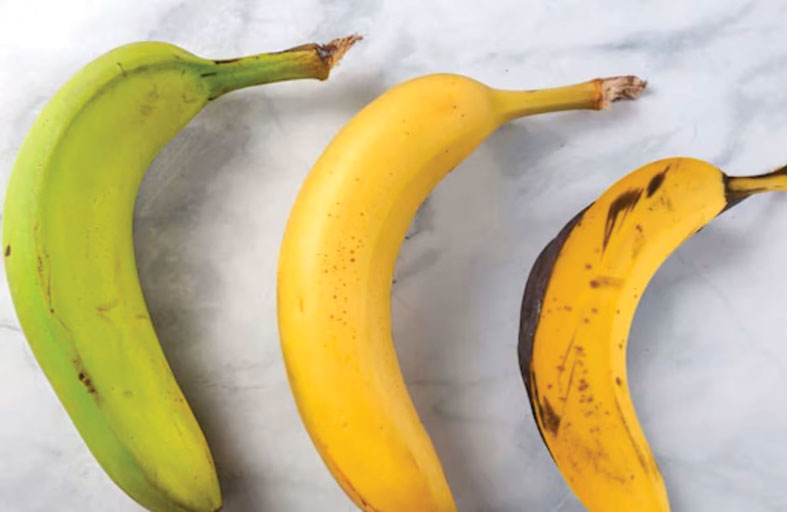 الموز الناضج والموز الأخضر