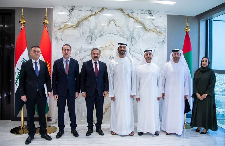 وفد رسمي من حكومة إقليم كردستان العراق يتعرف على نموذج التنمية الاقتصادية الإماراتي