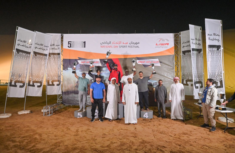 نجاح «مهرجان الاتحاد» للاستعراض وسباقات السيارات في نادي ليوا الرياضي 