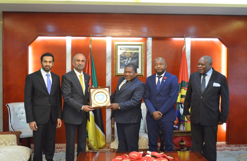 رئيس موزمبيق يستقبل الجروان .. ويؤكد دعمه للمجلس العالمي للتسامح والسلام