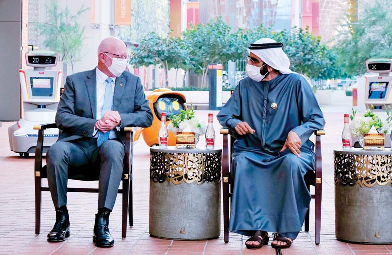 محمد بن راشد يشيد بعمق الروابط التي تجمع البلدين الصديقين