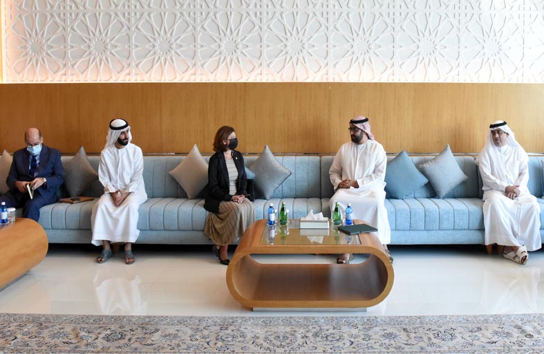 ولي عهد أم القيوين يستقبل نائب وزير خارجية كوستاريكا