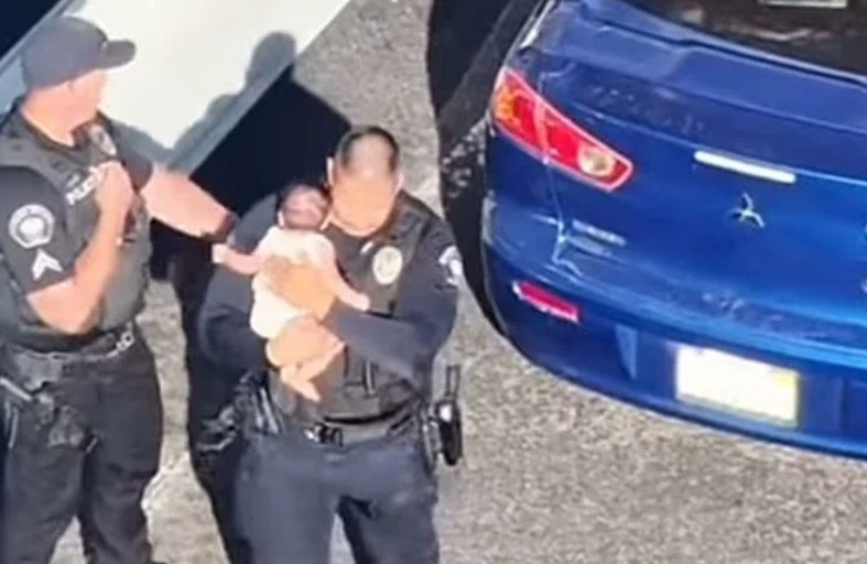 إنقاذ رضيع من سيارة تحوّلت إلى فرن