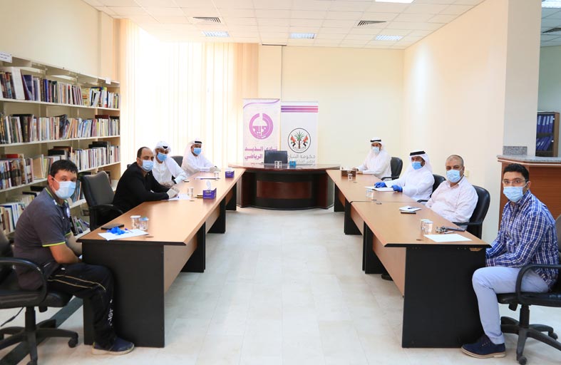 نادي الذيد يبحث مع مجلس الشارقة الرياضي آليات عودة النشاط الرياضي