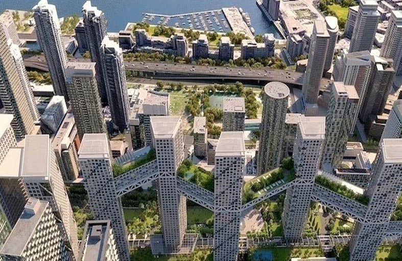 في كندا.. ناطحات سحاب مرتبطة بجسور