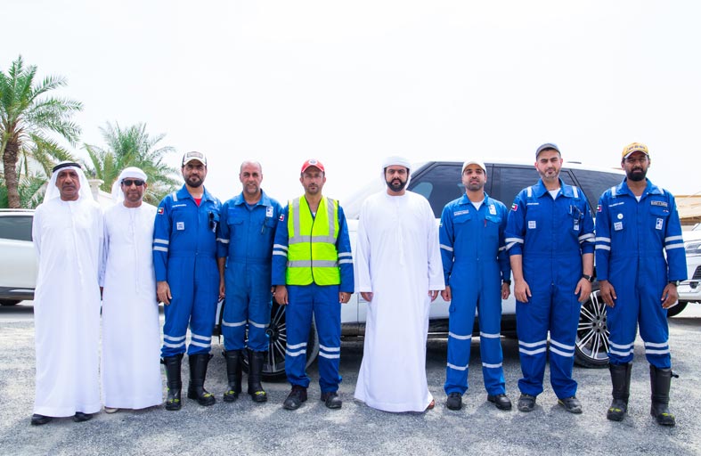 محمد الشرقي يتفقد أدنوك البرية بالفجيرة ويطلع على أحوال المصب 