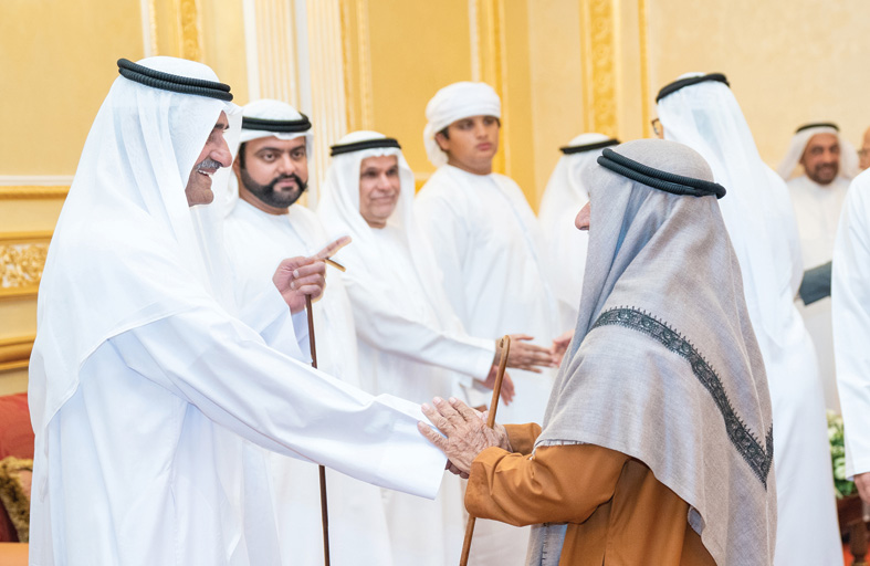 حاكم الفجيرة يستقبل المهنئين بشهر رمضان المبارك 