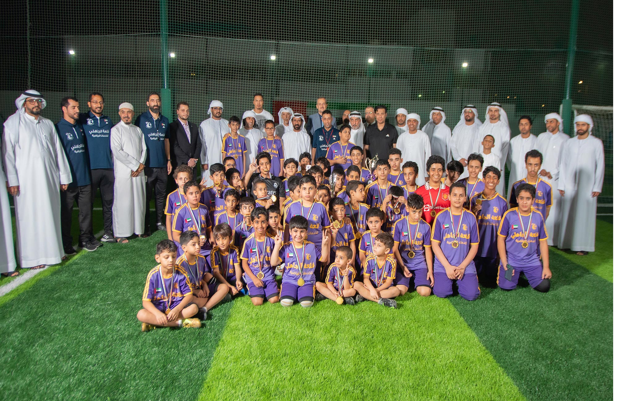 مسلم بن حم يفتتح أكاديمية قلعة الجاهلي الرياضية