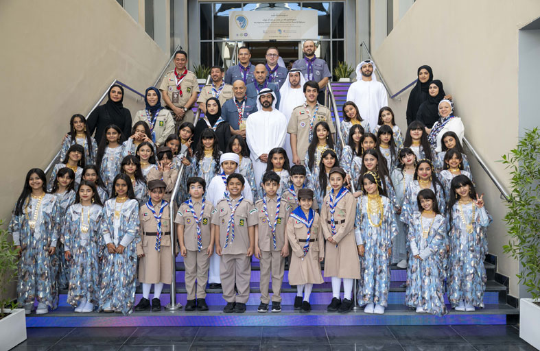 خليفة بن طحنون بن محمد يشهد افتتاح المؤتمر الكشفي العربي الـ31