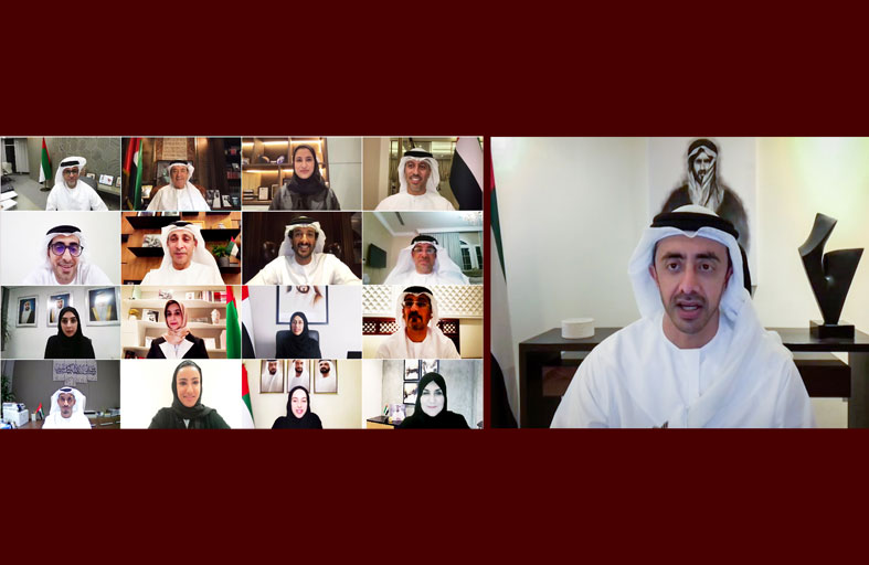 عبدالله بن زايد يترأس اجتماع مجلس التعليم والموارد البشرية عن بعد