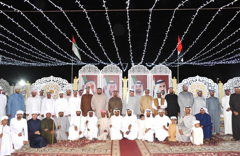 سعيد بن طحنون يزور غريب  راشد الوحشي  في العامرة