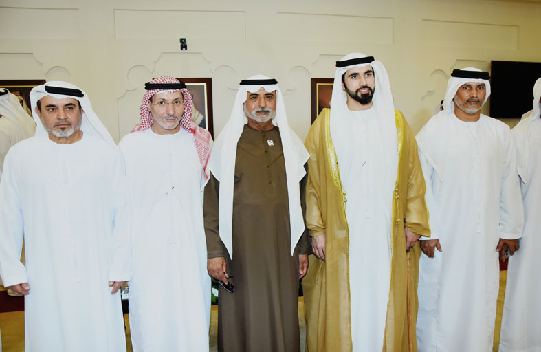 نهيان بن مبارك يحضر  أفراح  الحمادي والقيسية