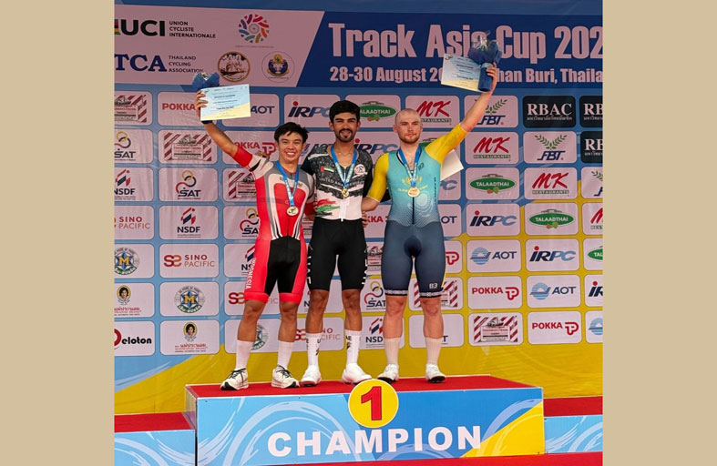 المطيوعي يهدي الإمارات ذهبية آسيا للمضمار في سباق المطاردة الفردية