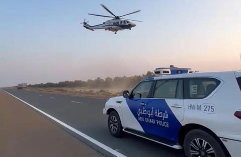 570 طلعة جوية لطيران شرطة أبوظبي في 6 أشهر