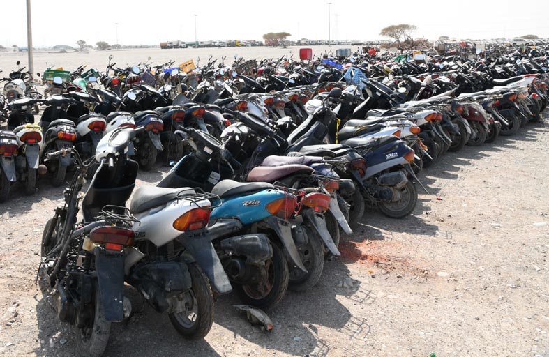 شرطة رأس الخيمة تضبط 369 دراجة مخالفة خلال أسبوعين