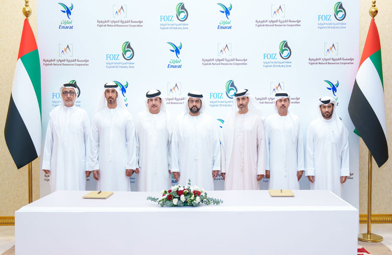 محمد الشرقي يشهد توقيع اتفاقية لتوصيل ومد شبكة الغاز للمنشآت الصناعية بالفجيرة