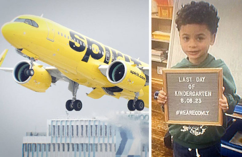 طفل يستقل طائرة إلى وجهة خطأ