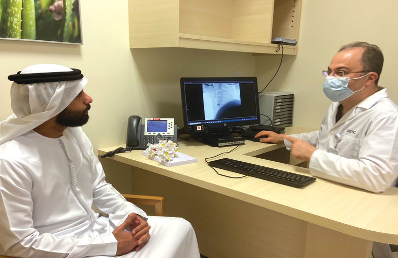 التقنيات المتقدمة لجراحة العمود الفقري في مدينة الشيخ شخبوط الطبية تمكّن مريضاً من العودة لعمله في غضون 24 ساعة