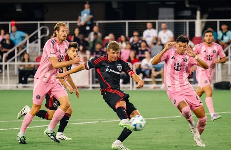 ميسي يغيب عن تعادل إنتر ميامي مع دي سي يونايتد