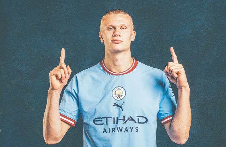 هالاند يحطم أرقام ميسي ورونالدو ويستعد للمجد مع مانشستر سيتي