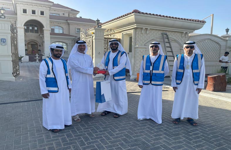 بلدية مدينة أبوظبي تنفذ حملة لتوعية السكان بالأعمال المصرح بها خارج حدود القسيمة السكنية