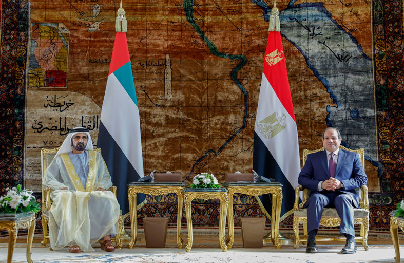 محمد بن راشد: كانت وستبقى مصر هي السند والظهر والذخر والشقيقة التي لا نستغنى عنها  