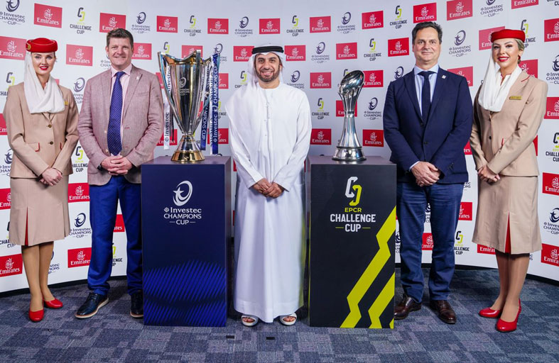 شراكة بين طيران الإمارات والاتحاد الأوروبي لأندية الرجبي