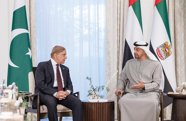 رئيس الدولة يبحث مع رئيس وزراء باكستان العلاقات التاريخية وعدداً من القضايا الإقليمية والدولية