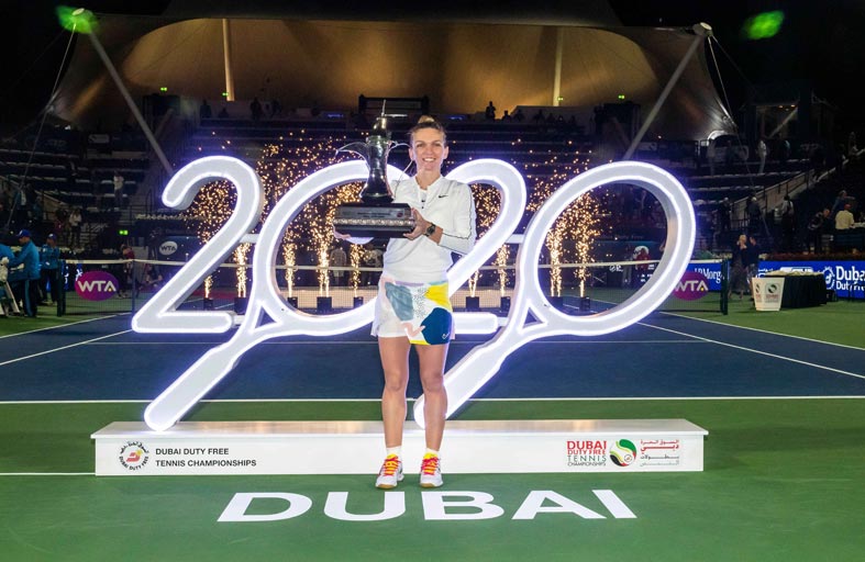 الرومانية سيمونا هاليب تدافع عن لقبها في بطولة سوق دبي الحرة للتنس