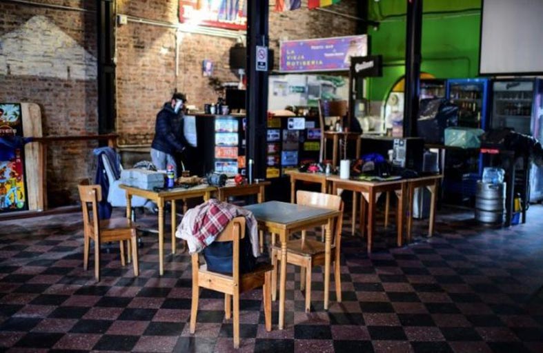 حي لا بوكا الارجنتيني منطقة ميتة جراء كورونا 