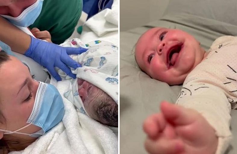 طفلة تولد بابتسامة دائمة بسبب حالة نادرة