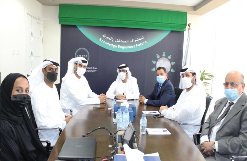 وفد من وزارة الخارجية يزور تريندز ويشيد بمستوى ما يقدمه من محتوى معرفي عالمي رصين وموثق