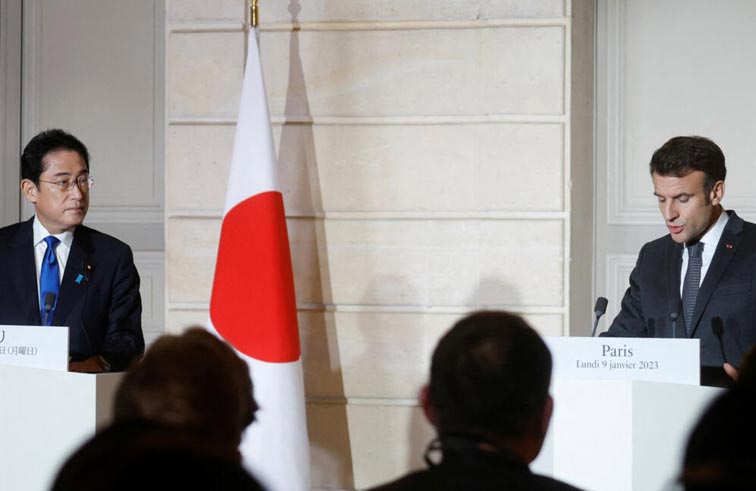  اليابان وفرنسا تعتزمان تعزيز شراكتهما في المجال الأمني 