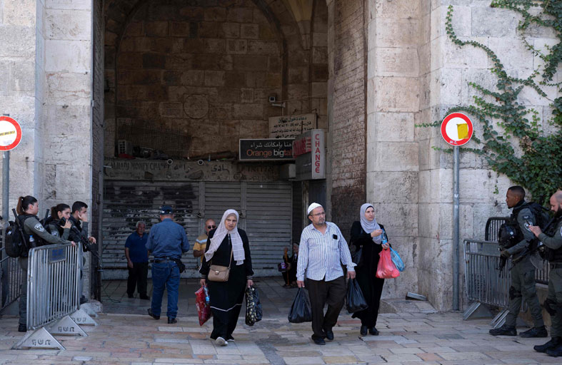  أزقة البلدة القديمة في القدس الشرقية مقفرة جراء الحرب