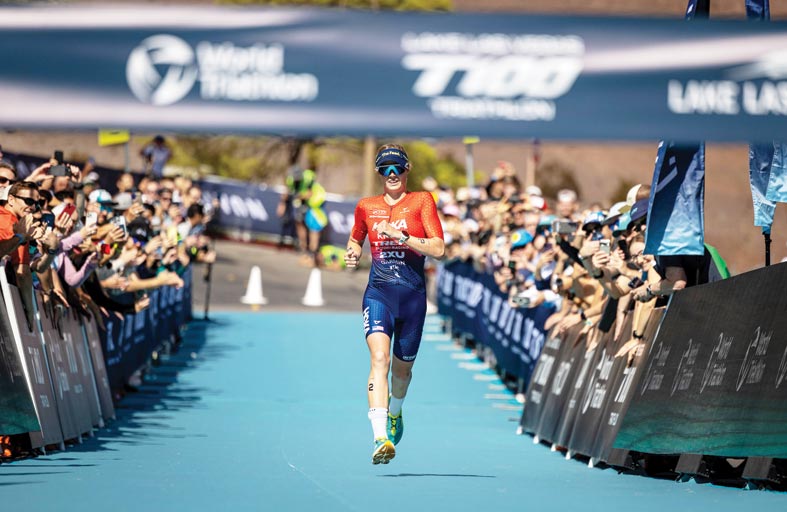 40 مشاركا في البطولة العالمية للترايثلون «تي 100» في دبي