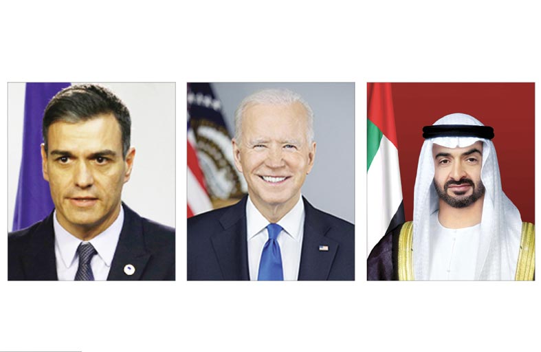 بايدن وسانشيز يشكران الإمارات لجهودها في تسهيل عمليات الإجلاء من أفغانستان