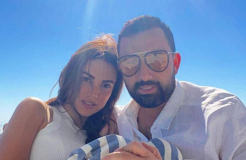 درة تلفت الأنظار بأحدث ظهور مع زوجها