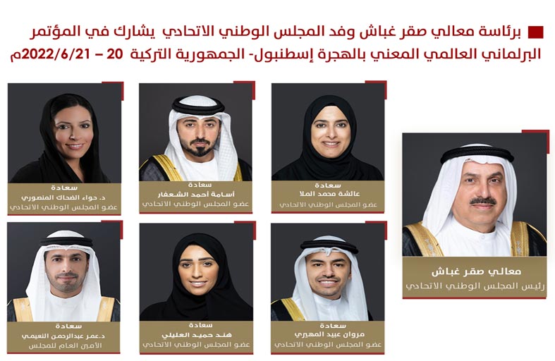 وفد المجلس الوطني الاتحادي يشارك في المؤتمر البرلماني العالمي المعني بالهجرة في إسطنبول
