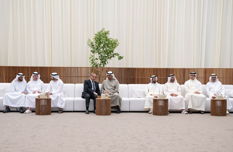 رئيس الدولة يواصل استقبال المعزين في وفاة سعيد بن زايد 