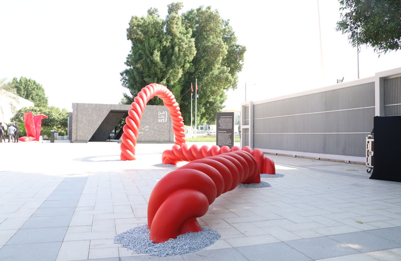 المجسم الفني الفائز بجائزة كريستو وجان كلود 2022 يعرض للمرة الأولى في فن أبوظبي