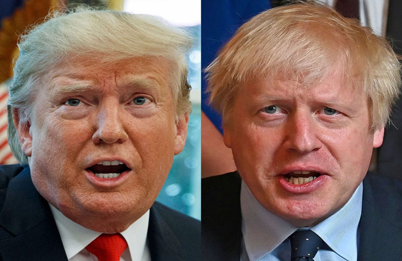 ترامب يبدي «ثقته» في أنّ جونسون سيتعافى  