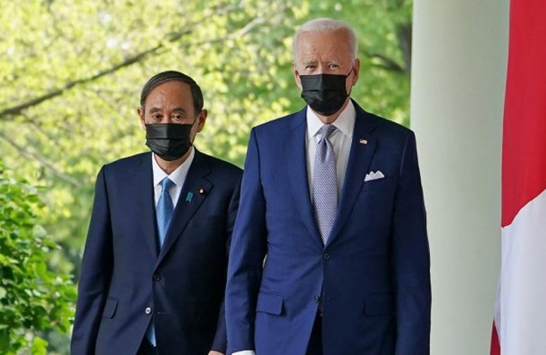 بايدن يدعم اليابان المصممة  على تنظيم الأولمبياد