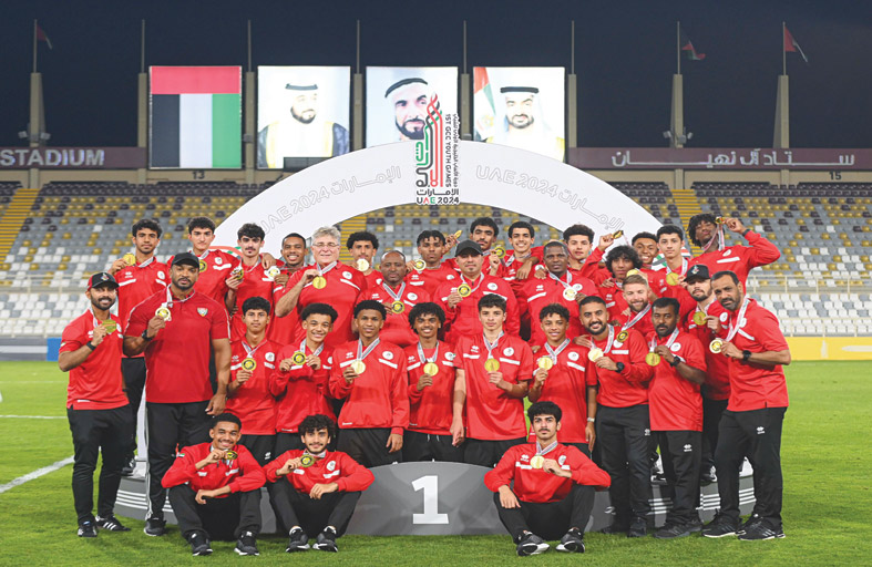 أبيض الناشئين يُتوج بالميدالية الذهبية في دورة الألعاب الخليجية الأولى
