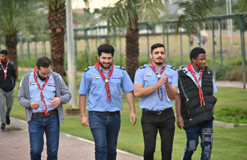 تواصل فعاليات اللقاء الثالث للجوالة والشابات في الشارقة 